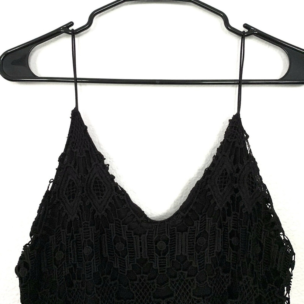 Zara Black Guipure Lace Sleeveless Camisole Top - Picture 7 of 8